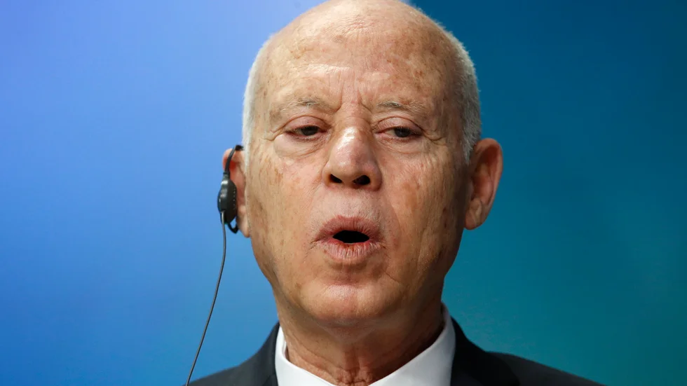 Tunisiens president Kais Saied. Arkivbild.
