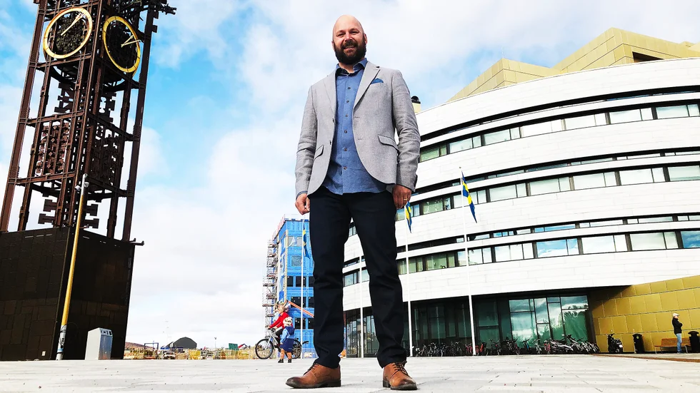 Krister Pounu (KD) gläds åt att partiet nu är näst störst i Kiruna kommun.