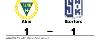 Agnes Namutosi räddade poäng när Storfors kryssade