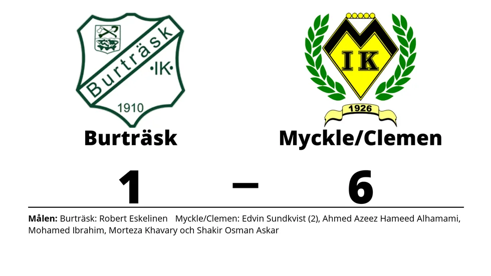 Burträsk IK förlorade mot Myckle IK/Clemensnäs IF