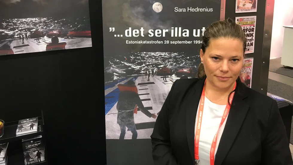 Sara Hedrenius lanserade sin bok "...det ser illa ut" på bokmässan i Göteborg nyligen.