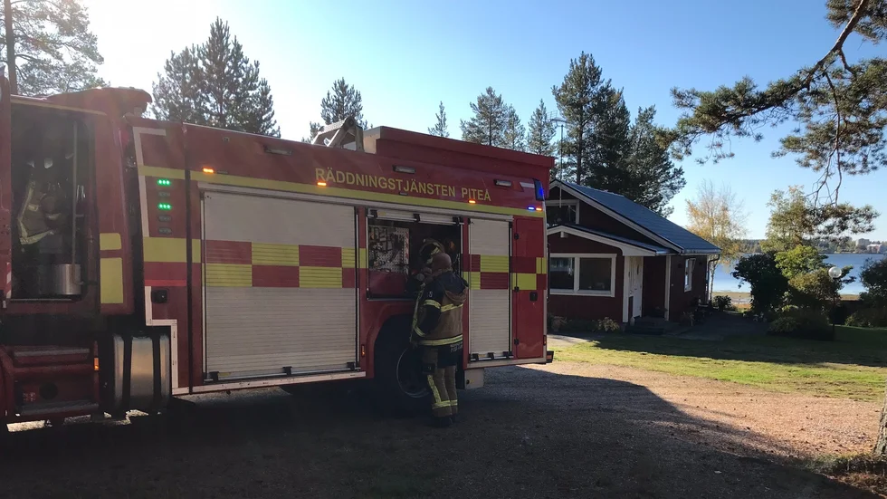 Larm om brand på Fårön.
