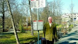 Nästan hälften av Siemens anställda pendlar till Finspång. En av dessa är Matti Rand som pendlat mellan Finspång och Norrköping i 37 år.Foto: Magnus Johansson