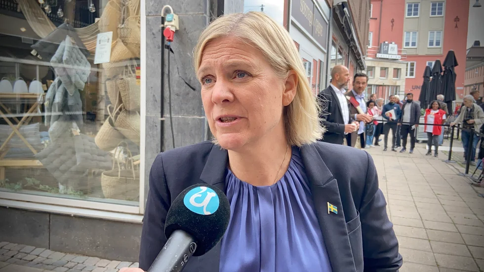 Magdalena Andersson om Katte, sändningen i Uppsala saluhall och valspurten 