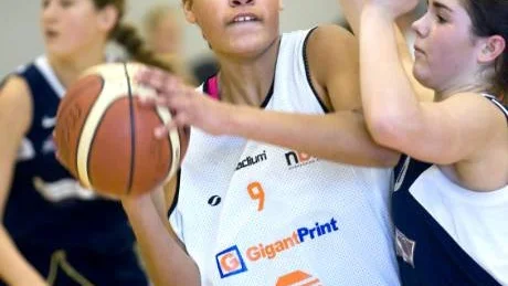 NBBF flickor 95 gick hela vägen i Stadium Basket Cup. I finalen blev det seger mot Amager från Danmark med 43-20.Foto: Niclas Sandberg