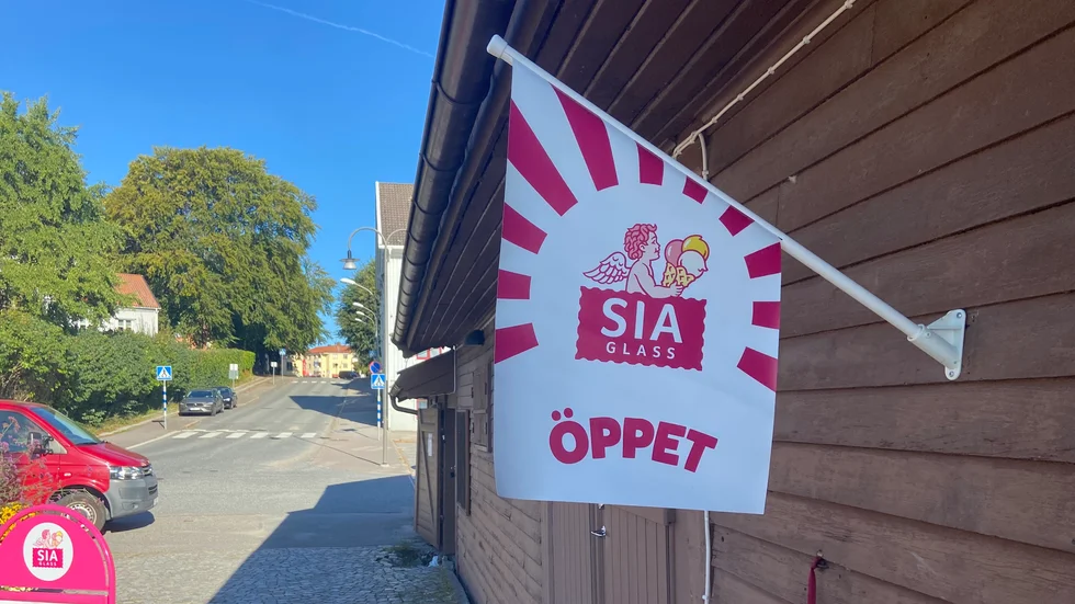 Kafét på Ångbåtsbron som nyligen haft ovälkommet besök.