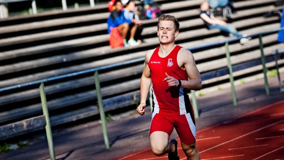 Startklar. Adam Axelsson och hans Faik-lag springer 4x100 meter på stafett-SM.?Arkivbild: Andreas Skogh