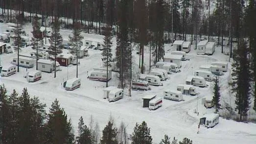 Älvsbyn. Webbkameran i Kanis visar ett flertal olika vyer, däribland den här.