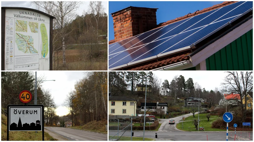 I Ukna fick villaägaren kompromissa när det gällde solpaneler. I Överum gällde kompromissen ett bygglov för garage på tomten. Bilderna föreställer inte husen i artikeln.