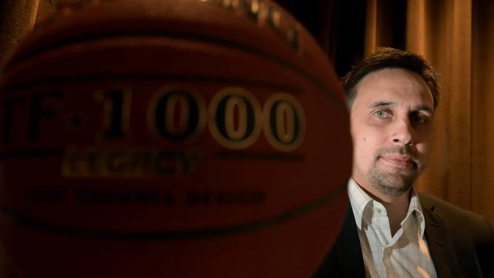 STOCKHOLM 20170918
BC Luleås assisterande coach Håkan Larsson vid Svenska basketsligans upptaktsträff på måndagen.
Foto: Janerik Henriksson / TT kod 10010