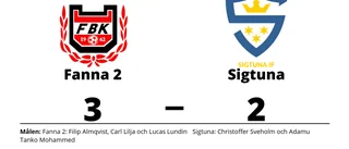 Uddamålsseger när Fanna 2 besegrade Sigtuna