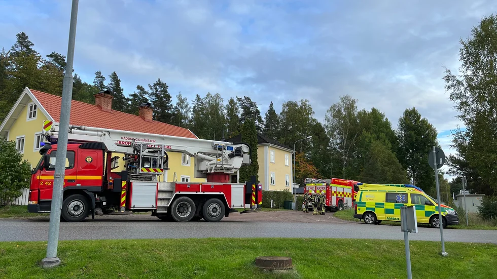 Räddningstjänsten larmades på torsdagseftermiddagen till en befarad brand i Kisa.