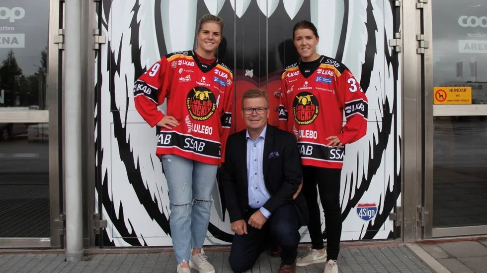 Emma Nordin från LHF/MSSK, Magnus Edin, Sunpine och Michelle Karvinen, LHF/MSSK.
