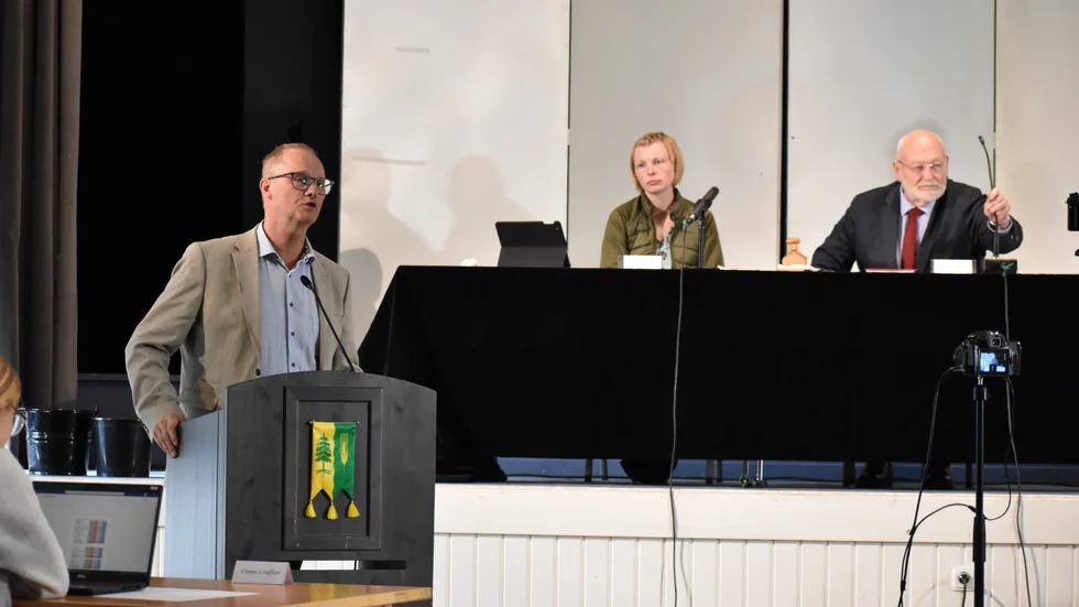 Kommunfullmäktige i Norsjö, Mikael Lindfors, Lina Hjelte och Sam Venngren.