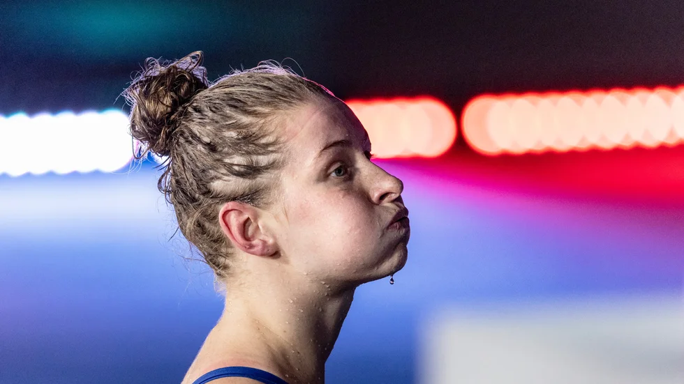 Sophie Hansson blev sexa på 100 meter bröstsim.