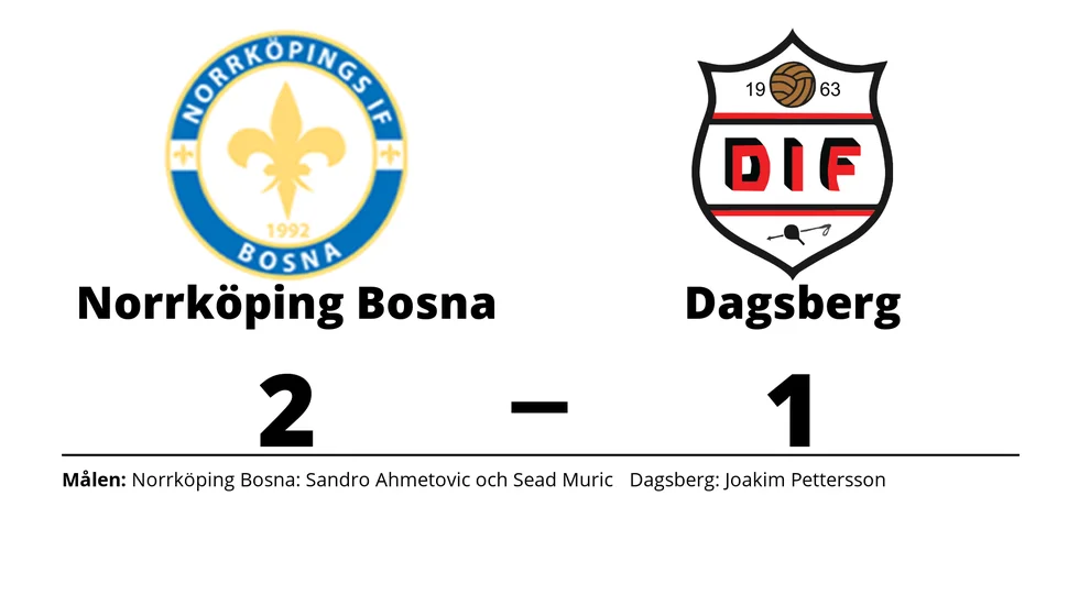 Norrköpings IF Bosna vann mot Dagsbergs IF