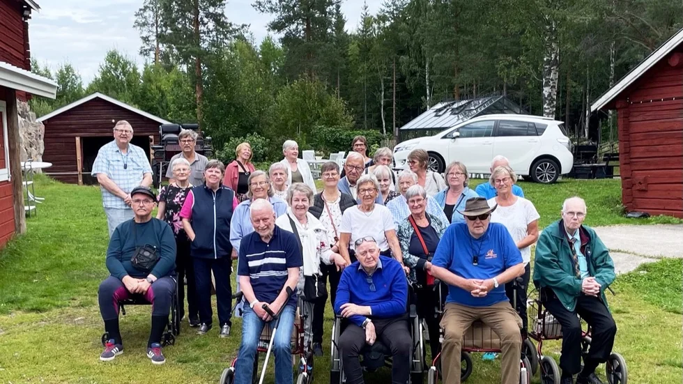 Träff på Jössgården utanför Sjulsmark för strokeföreningarna i Boden och Luleå.