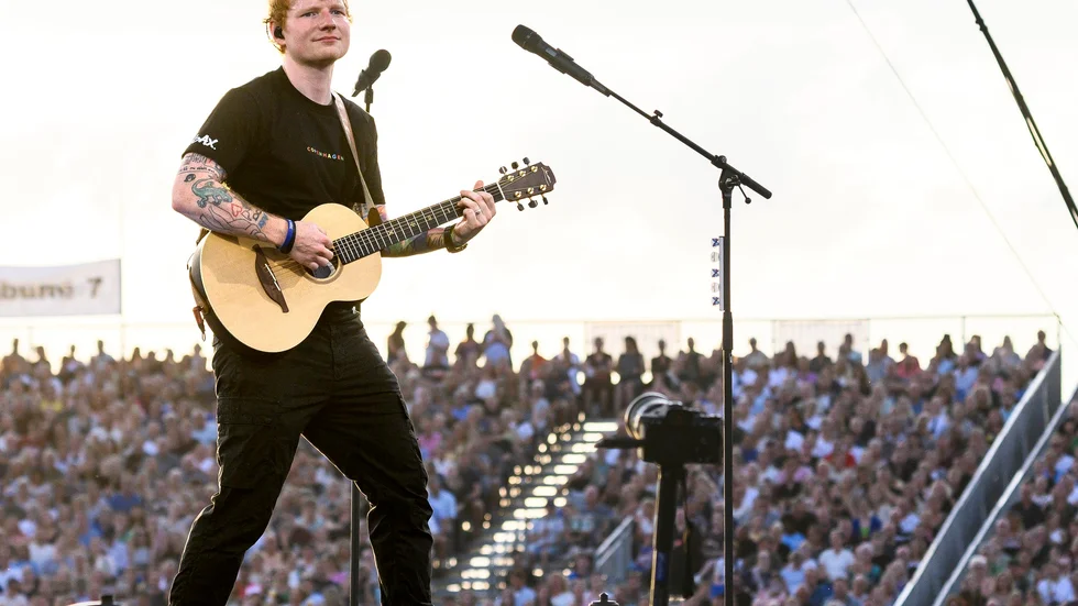 Brittiske Ed Sheeran uppträdde i Köpenhamn i början av augusti, en vecka senare äntrar han Ullevis scen för två konserter. Arkivbild.