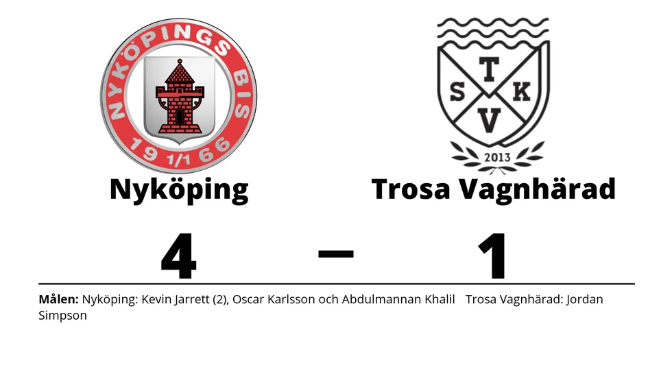 Nyköpings BIS vann mot Trosa-Vagnhärad SK