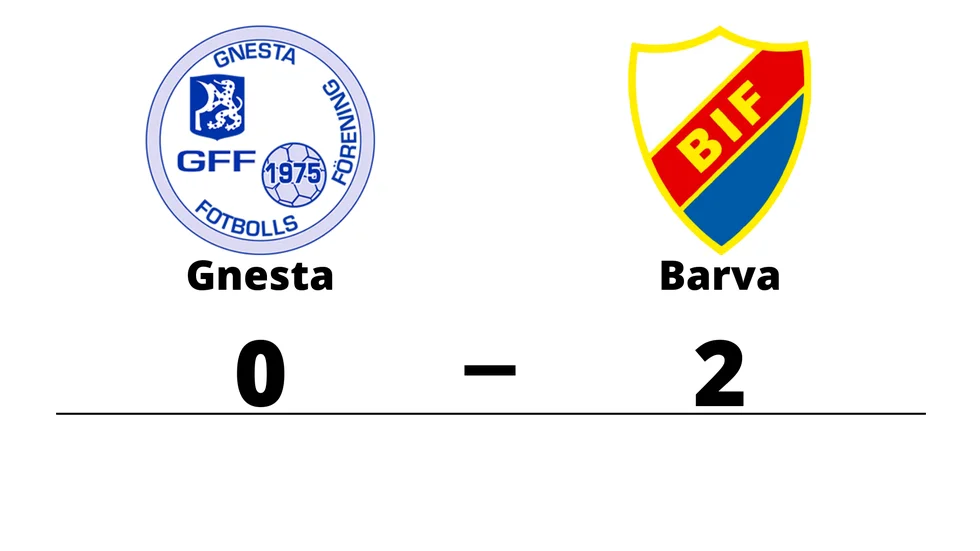 Gnesta FF Herr förlorade mot Barva IF