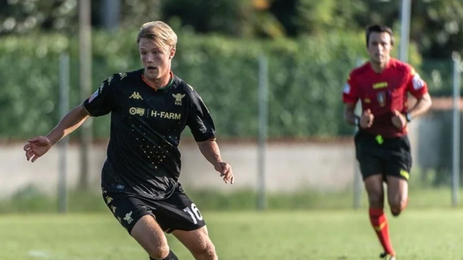 Gabriel Sandberg fick A-lagsdebutera i Venezia i den italienska cupen. 