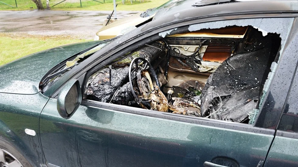 Bilbrand Björkhultsvägen