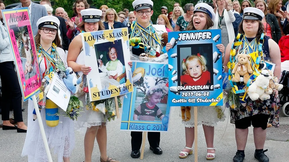Nicole Jansson, Louise Khöler, Joel Johansson, Jennifer Lantz och Rosita Romo sprang ut från Odlarskolan 2.