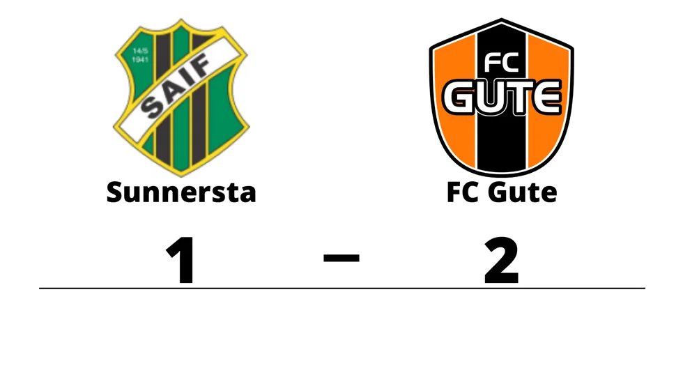 Sunnersta AIF förlorade mot FC Gute