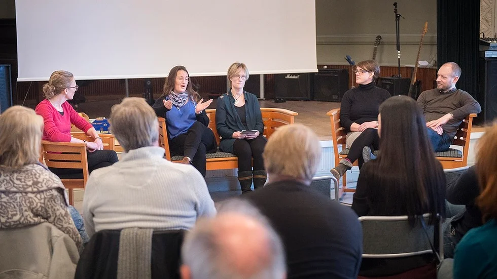 I expertpanelen satt Lina Hallbäck, som startade restaurang Alma, Lotta Hirwing från Annas restaurang, Kajsa Moberg från Elverket och Jonas Hammar, husföreståndare på Sörmlands länsresidens. Längst till vänster Karin Sundby, projektledare för minimeringsmästarna.