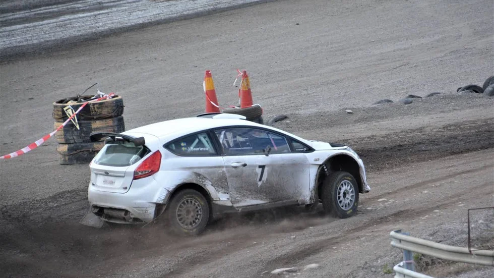 I sin grå Honda Civic plockade Eskilstuna MKs Pontus Florin hem en tredjeplats  i den trimmade tvåhjulsdrivna A-förarklassen.