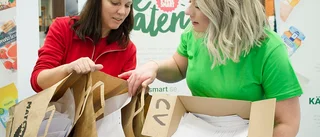Utställarna kunde samla jobbansökningarna på hög