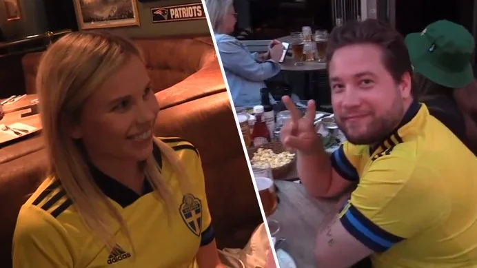 Uppladdning i Eskilstuna inför Sveriges EM-semifinal.