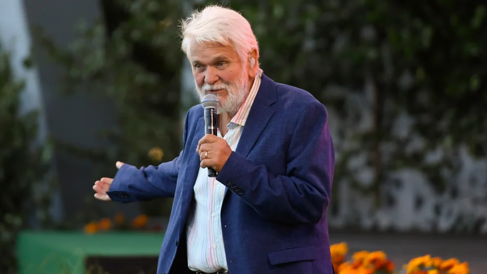 Hasse Andersson sjöng under tisdagens "Allsång på Skansen".