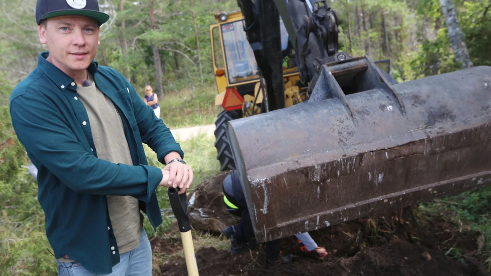 Tobias von Braun är en av två poddar som försöker lösa gåtan med Sven Sjögren som varit försvunnen i 50 år.