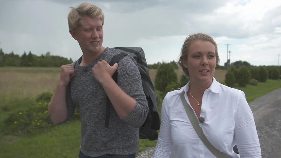 Erik Nilsson och Alicia Holmgren trivs ihop.