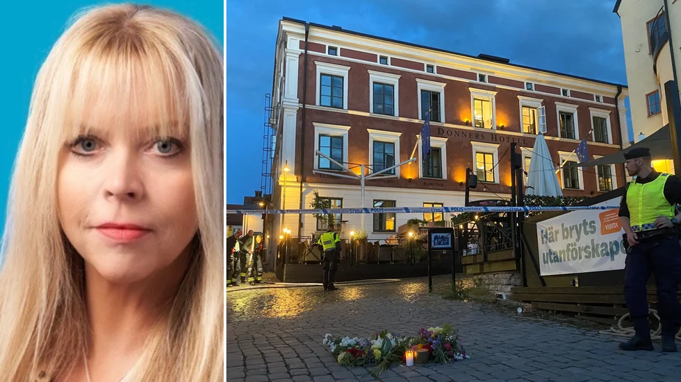 Erika Rydja Sandvik blev vittne till knivmordet i Visby. 