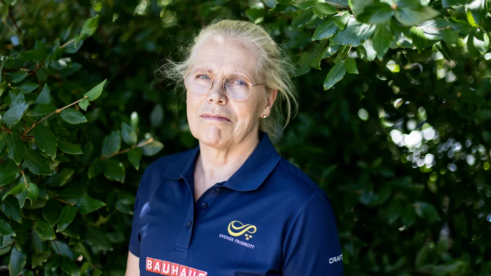 Landslagsläkaren Lena Haggren Råsberg.