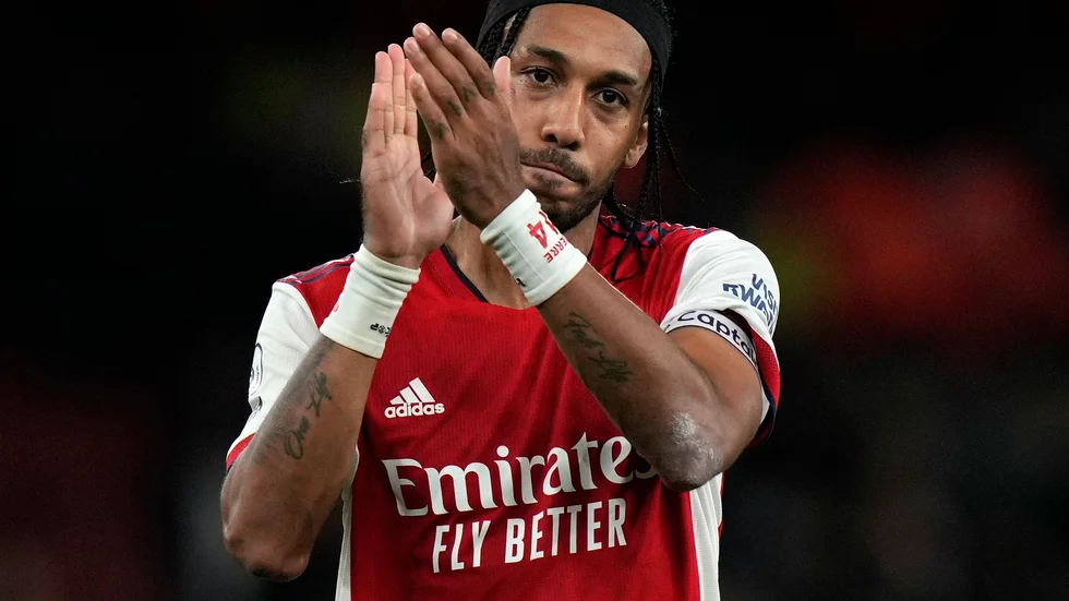 Pierre-Emerick Aubameyang lämnar Arsenal för Barcelona. Arkivbild.