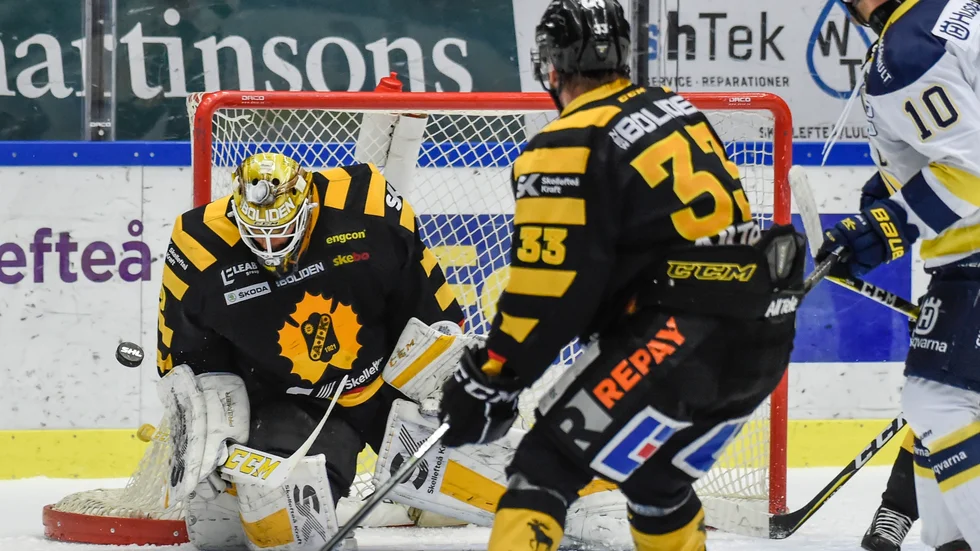 Stabil. Lindvall har bara släppt in ett mål under ordinarie tid i veckan. Foto: Erland Segerstedt/TT.