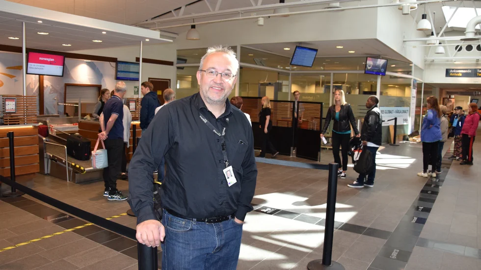 Glad och stolt. Passagerartillväxten på Skellefteå Airport gör att Skellefteå Airport klättrar i storlek och statistik på flera sätt. Foto: Arkivbild: Lars Andersson.