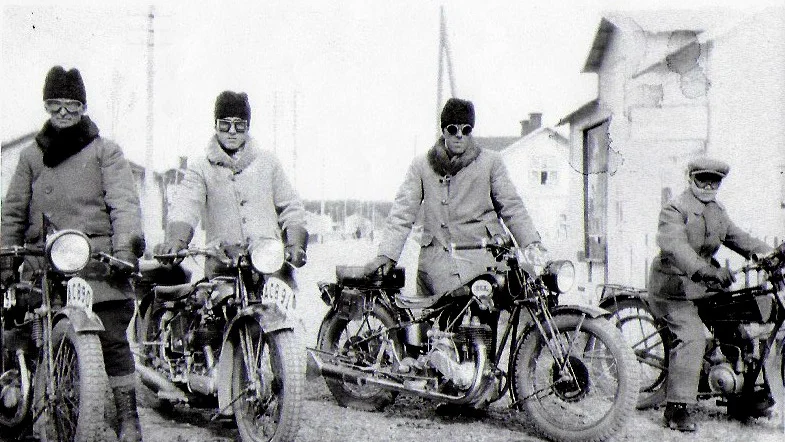 Byske, Motorcykel, Gustaf Wikström, Kalle Wikström, Pontus Wikström, Birger Bäckman