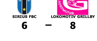 Seger för Lokomotiv Grillby på bortaplan mot Sirius FBC