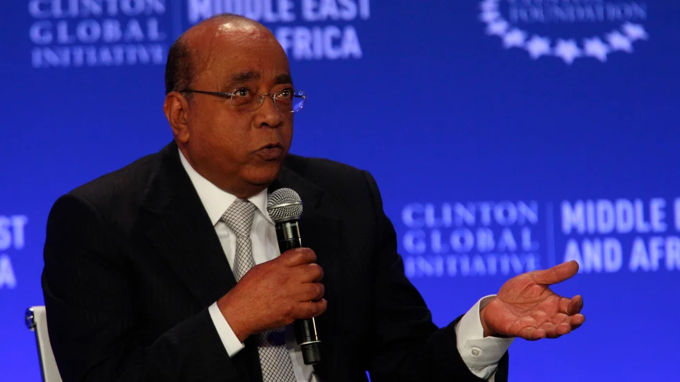 Mo Ibrahim grundare av och ordförande för Mo Ibrahim Foundation. Arkivbild.