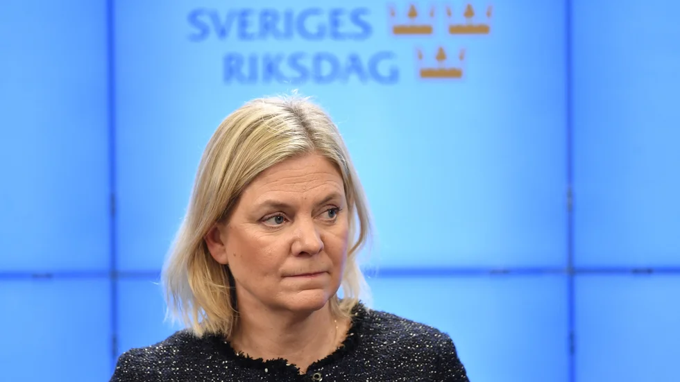 Statsminister Magdalena Andersson (S) har fått riksdagens ja till en riskskatt för banker. Arkivbild.