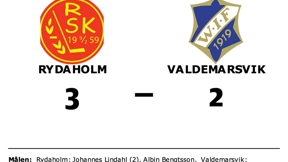 Rydaholms SK vann mot Valdemarsviks IF