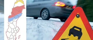 Trafikverket varnar – blixthalka i Skellefteå