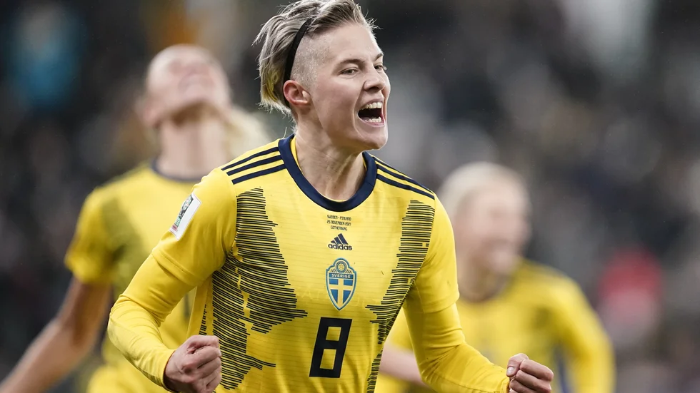 Sveriges Lina Hurtig spelar i Juventus. Arkivbild.