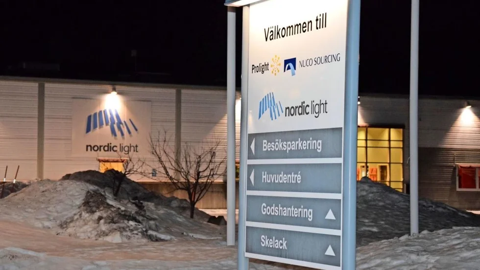 ”Verksamheten i stort i Skellefteå fungerar rätt så bra, även om vi behöver effektivisera lite överallt.”, berättade Itab Shop Concepts vd Ulf Rostedt för Norran i slutet av oktober 2018. Totalt räknar bolaget med att minska med 120 tjänster Europa. Op bilden. Nordic Light på Solbacken i Skellefteå.