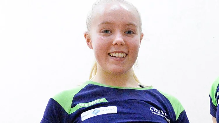 Anna Kaiding spelar SM på Wasa Club i Stockholm.