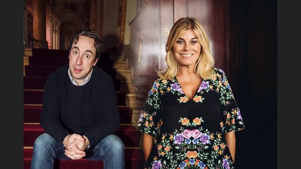 Per Andersson och Pernilla Wahlgren spelar tomtefar och tomtemor i julkalendern som döpts till "Panik i tomteverkstan" och ska till viss del spelas in i Norrbotten.